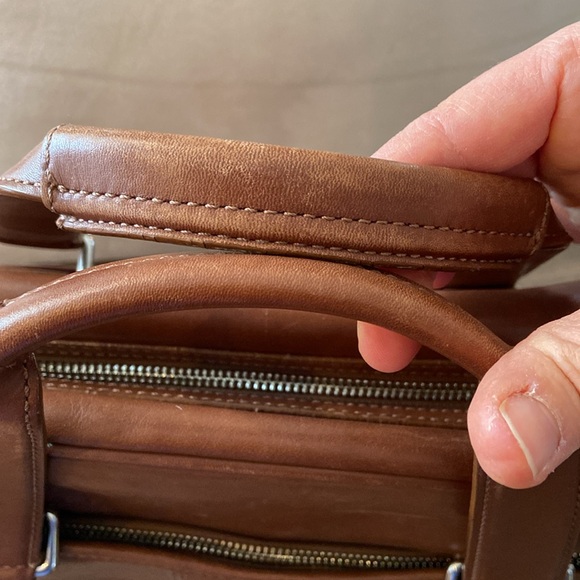 Coach Hudson Leather Briefcase Messenger Bag - Picture 7 of 15